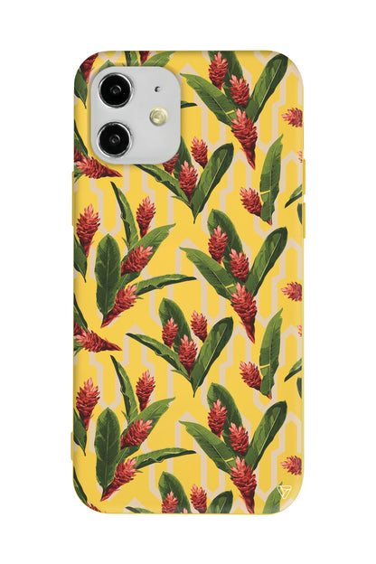 Kırmızı ve Yeşil Lansman Model İçi Kadife Silikon Telefon Kılıfı