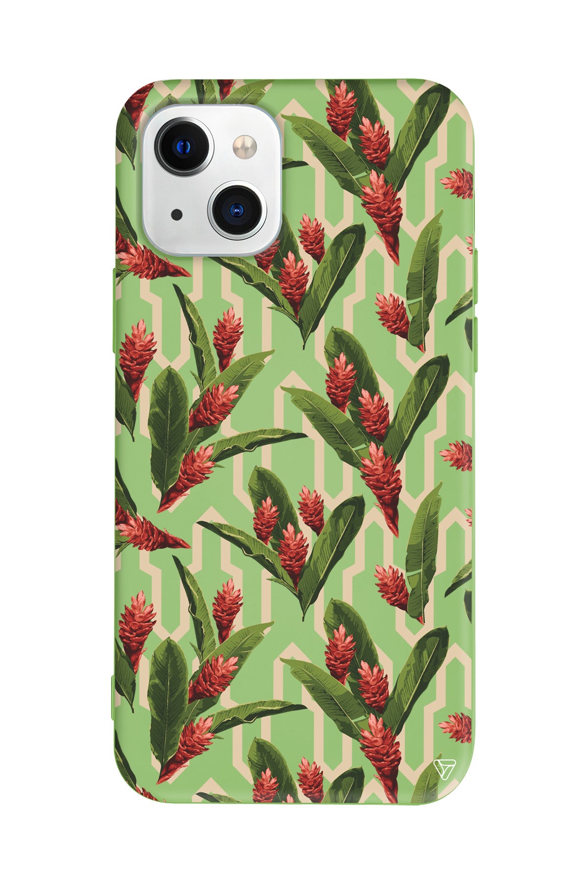 Kırmızı ve Yeşil Lansman Model İçi Kadife Silikon Telefon Kılıfı