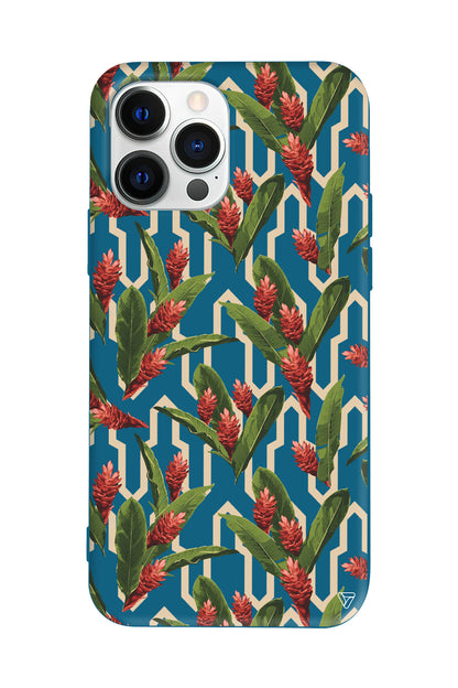 Kırmızı ve Yeşil Lansman Model İçi Kadife Silikon Telefon Kılıfı