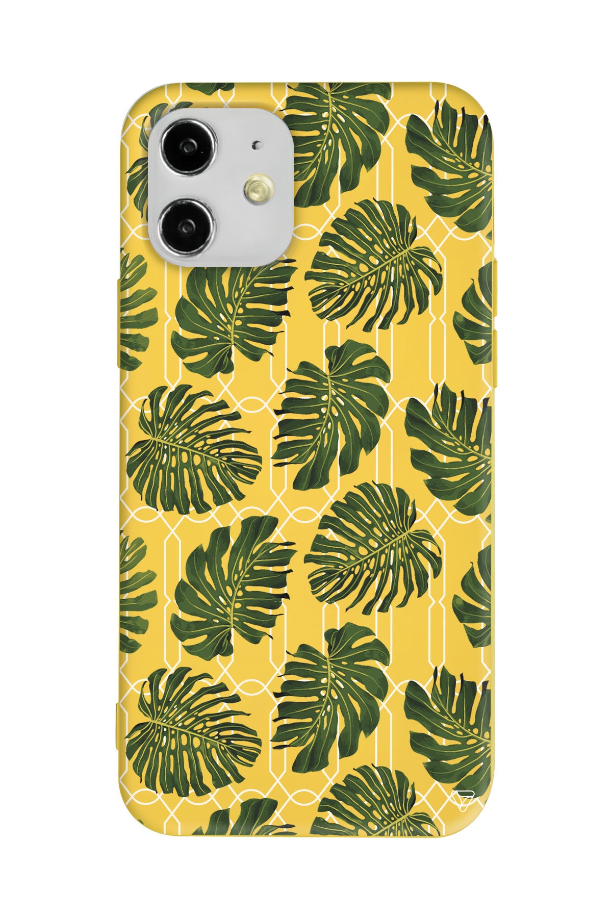 Tropik Leaf Lansman Model İçi Kadife Silikon Telefon Kılıfı