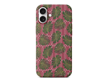 Tropik Leaf Lansman Model İçi Kadife Silikon Telefon Kılıfı – Plus Serisine Özel