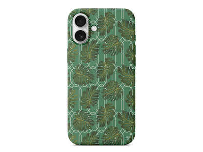 Tropik Leaf Lansman Model İçi Kadife Silikon Telefon Kılıfı – Plus Serisine Özel