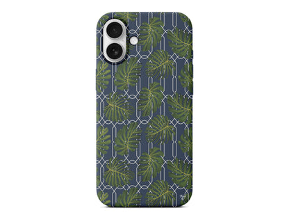 Tropik Leaf Lansman Model İçi Kadife Silikon Telefon Kılıfı