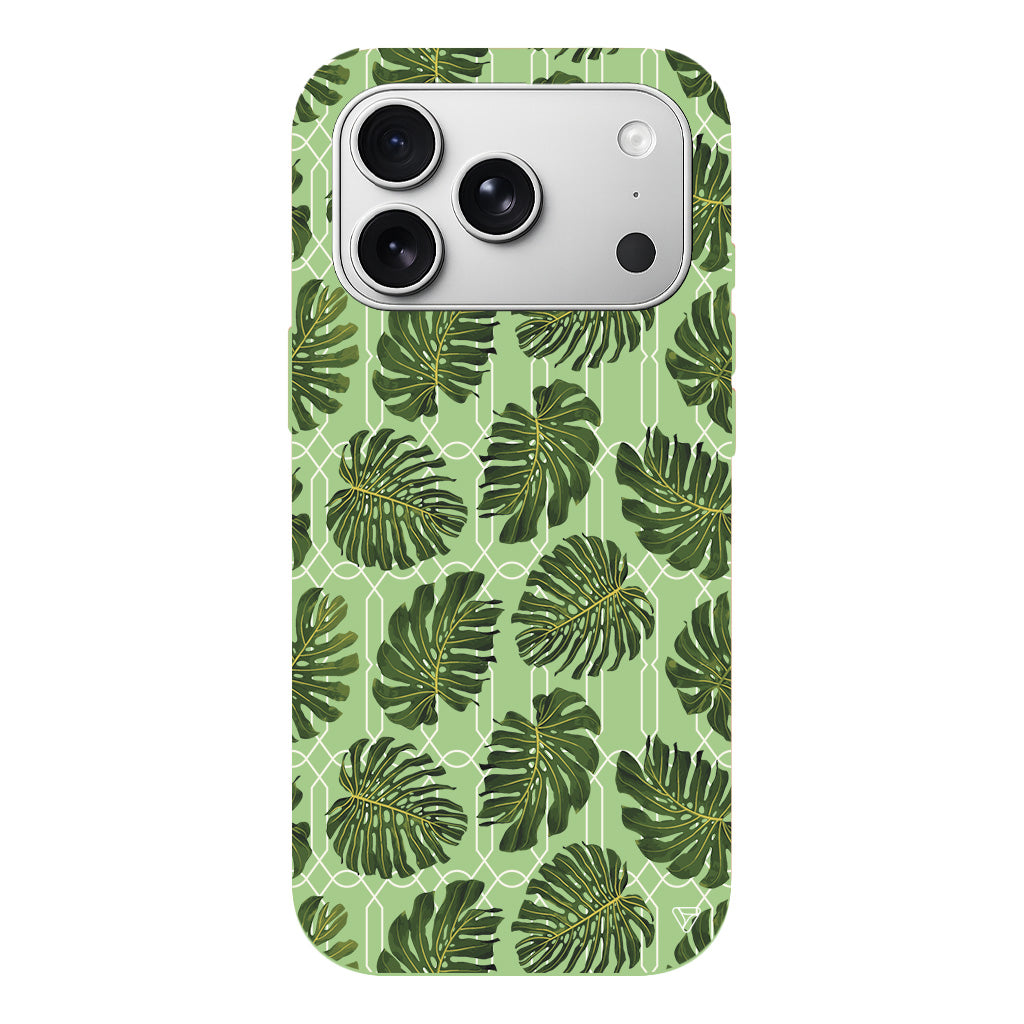 Tropik Leaf Lansman Model İçi Kadife Silikon Telefon Kılıfı