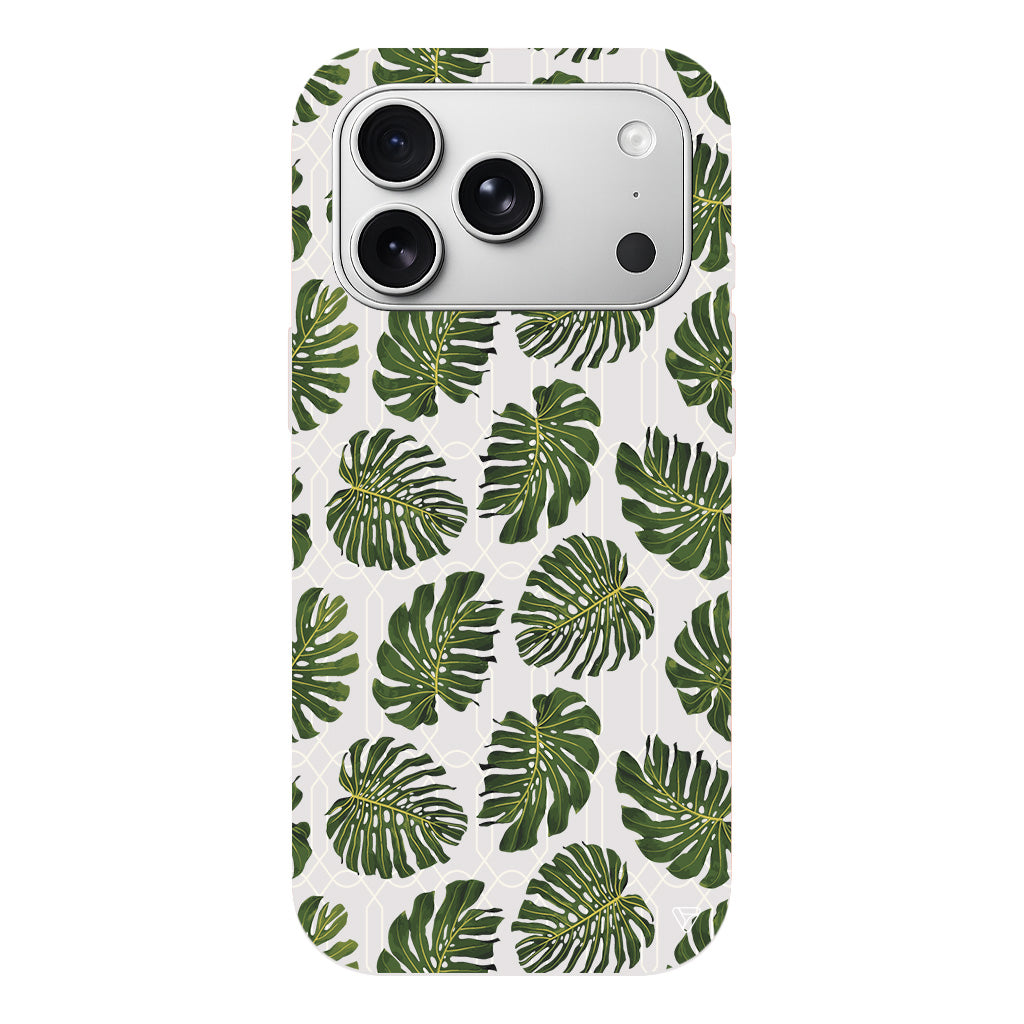 Tropik Leaf Lansman Model İçi Kadife Silikon Telefon Kılıfı