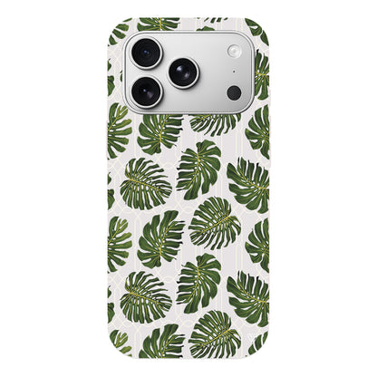 Tropik Leaf Lansman Model İçi Kadife Silikon Telefon Kılıfı