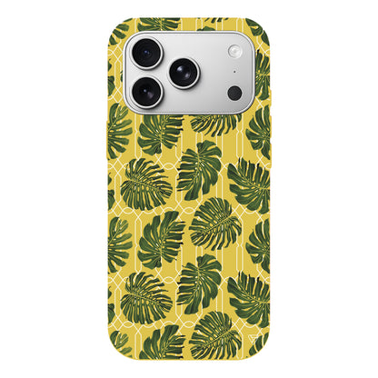 Tropik Leaf Lansman Model İçi Kadife Silikon Telefon Kılıfı