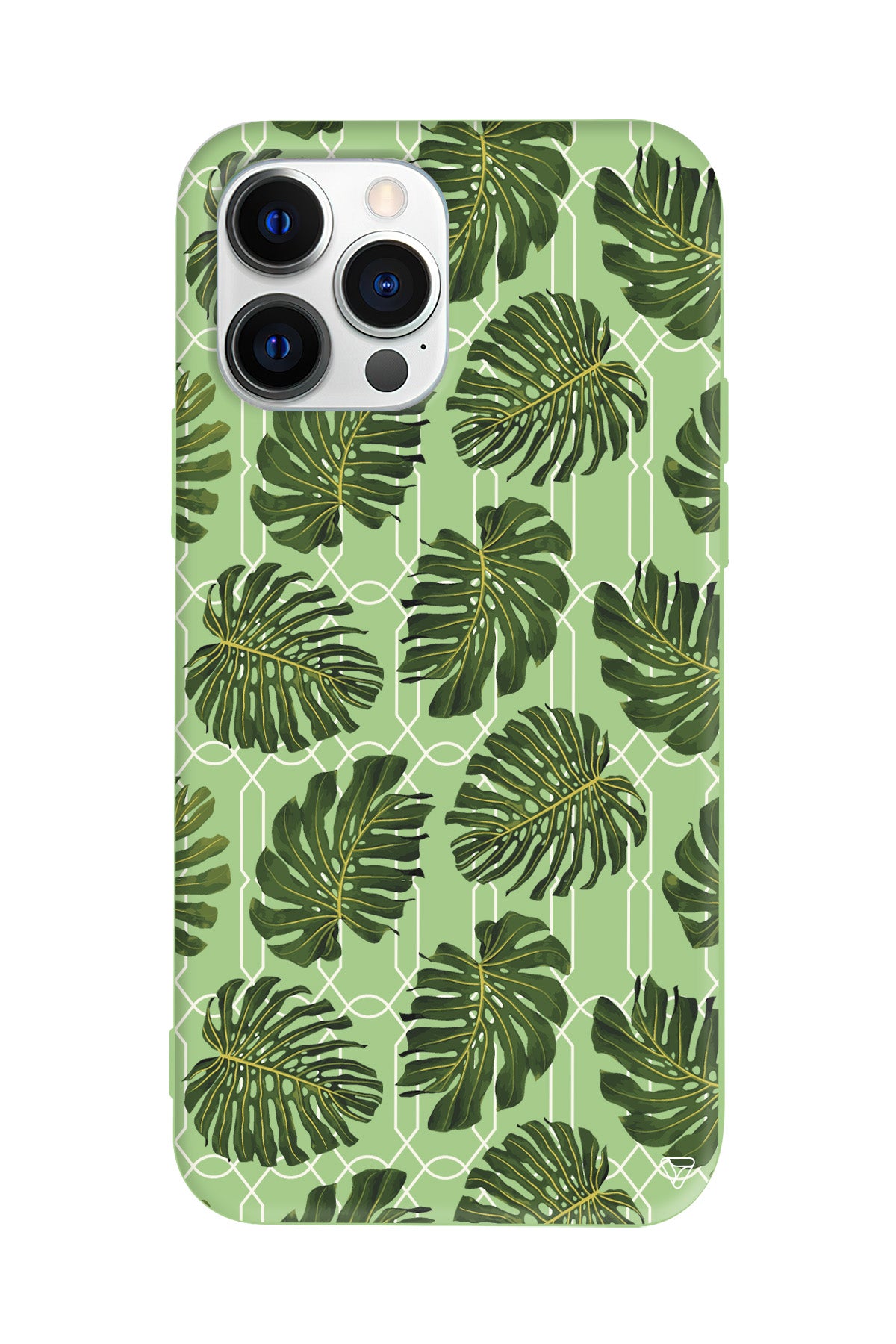 Tropik Leaf Lansman Model İçi Kadife Silikon Telefon Kılıfı