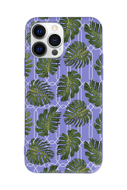 Tropik Leaf Lansman Model İçi Kadife Silikon Telefon Kılıfı