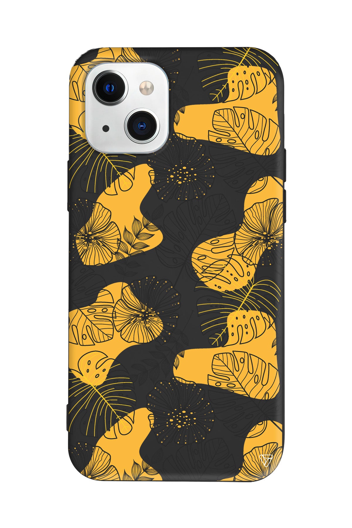 Cizgisel Yapraklar Lansman Model İçi Kadife Silikon Telefon Kılıfı – Plus Serisine Özel