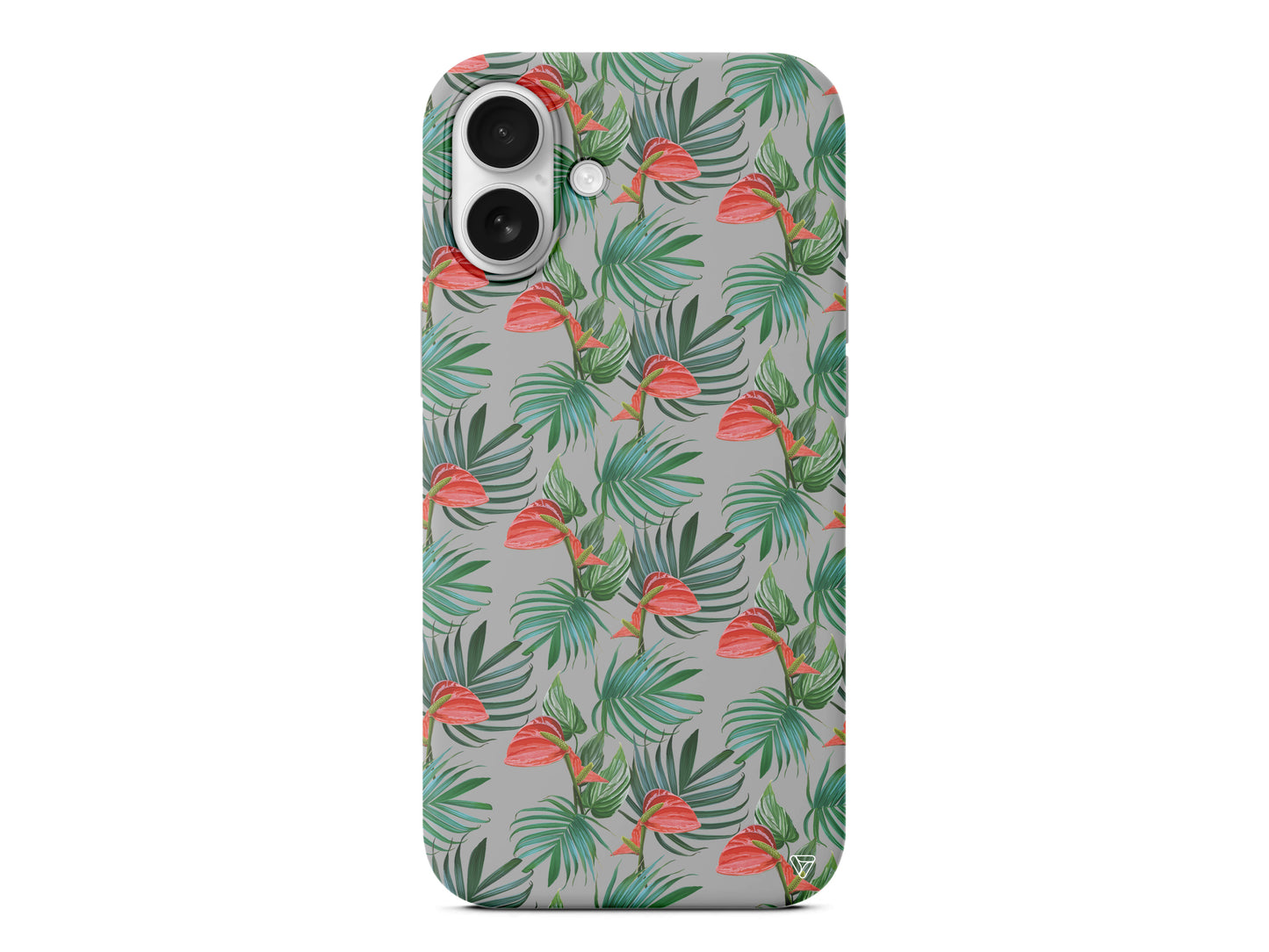 Cicekli Palmiye Lansman Model İçi Kadife Silikon Telefon Kılıfı – Plus Serisine Özel