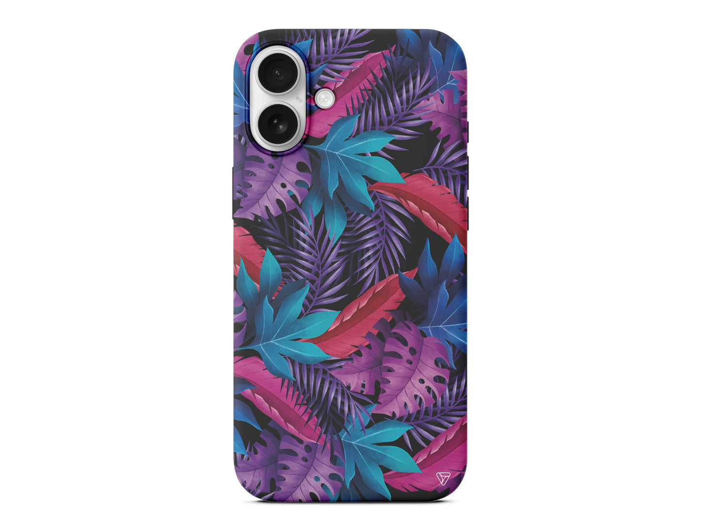 Renkli Tropikaller Lansman Model İçi Kadife Silikon Telefon Kılıfı – Plus Serisine Özel