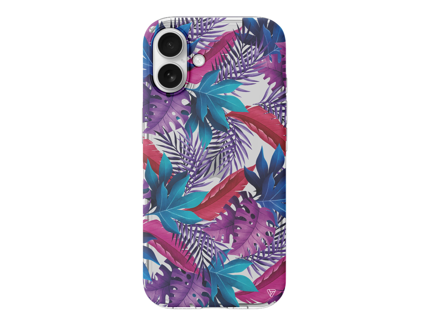 Renkli Tropikaller Lansman Model İçi Kadife Silikon Telefon Kılıfı