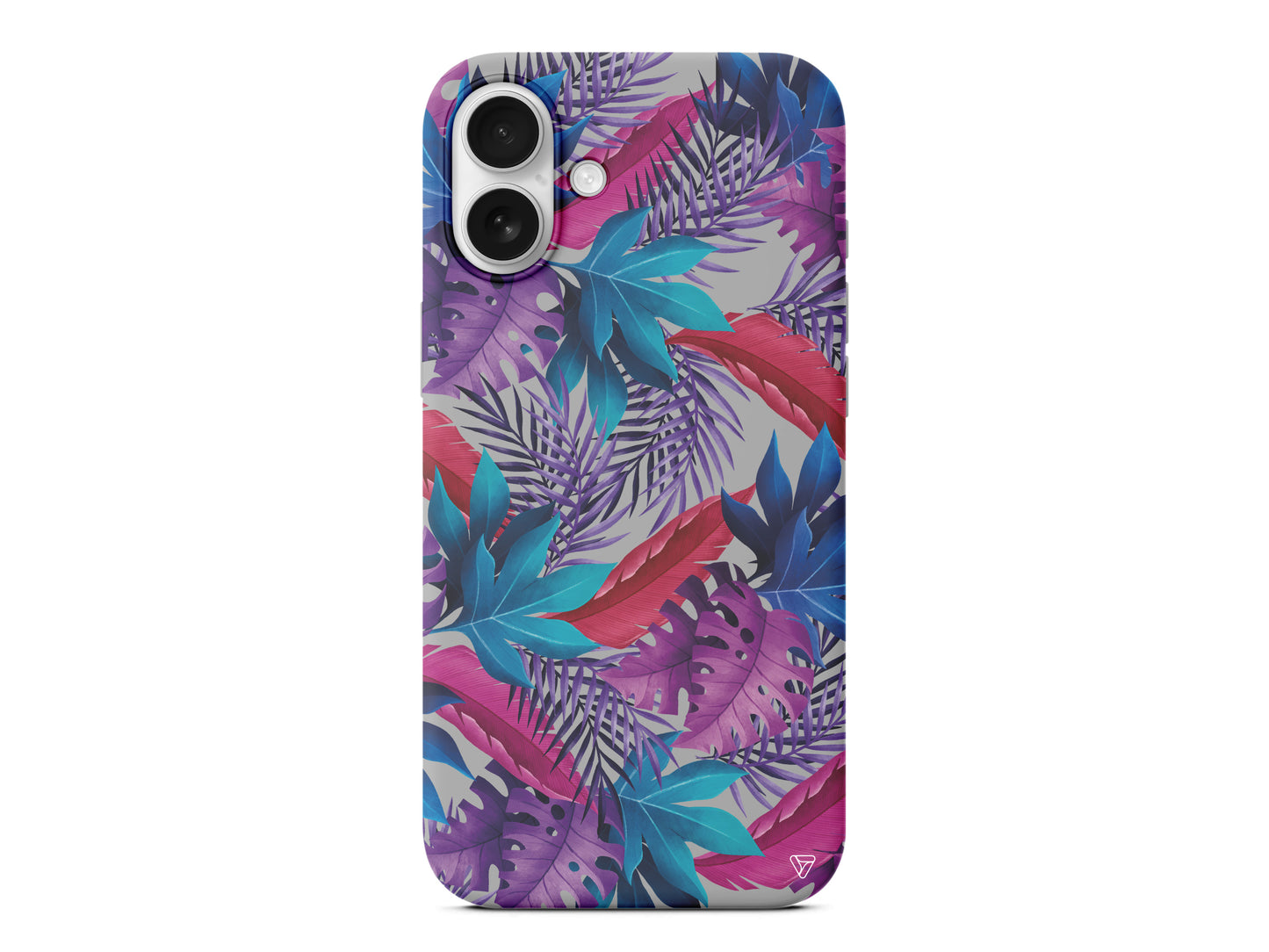 Renkli Tropikaller Lansman Model İçi Kadife Silikon Telefon Kılıfı – Plus Serisine Özel