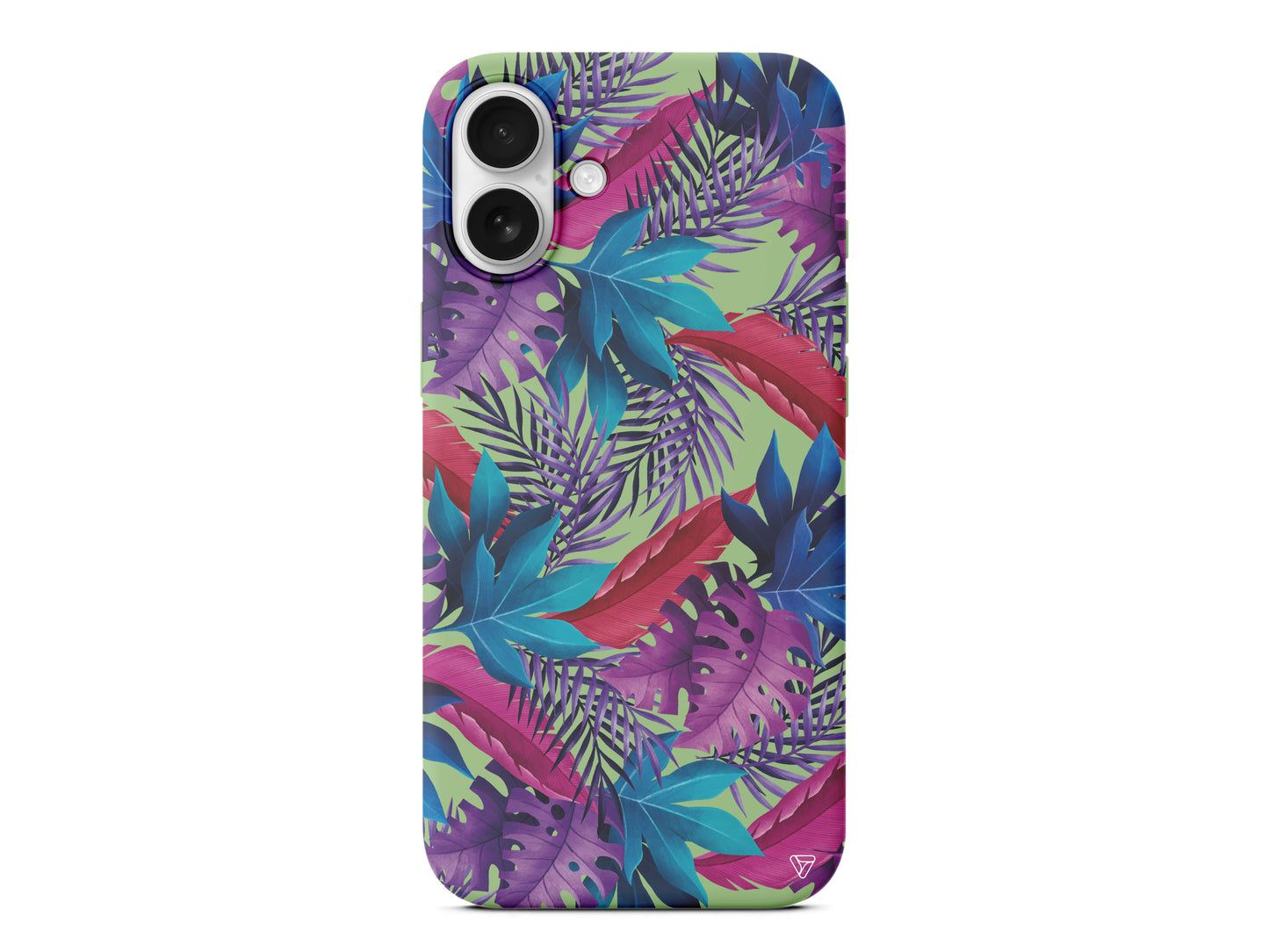 Renkli Tropikaller Lansman Model İçi Kadife Silikon Telefon Kılıfı – Plus Serisine Özel