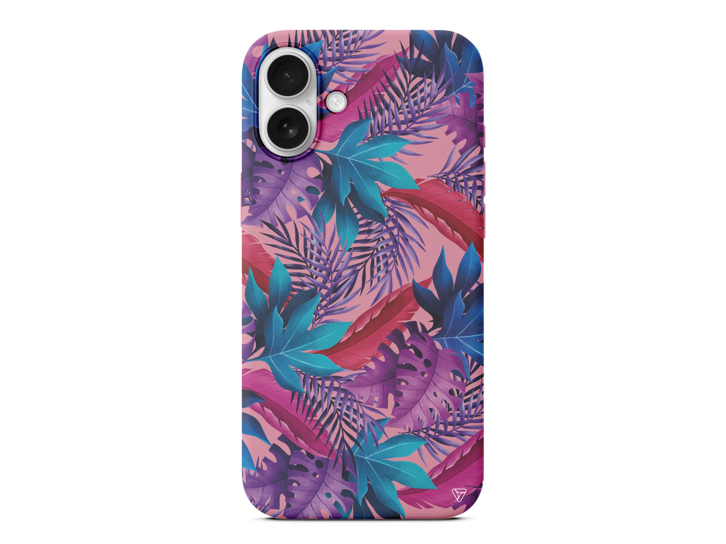 Renkli Tropikaller Lansman Model İçi Kadife Silikon Telefon Kılıfı – Plus Serisine Özel