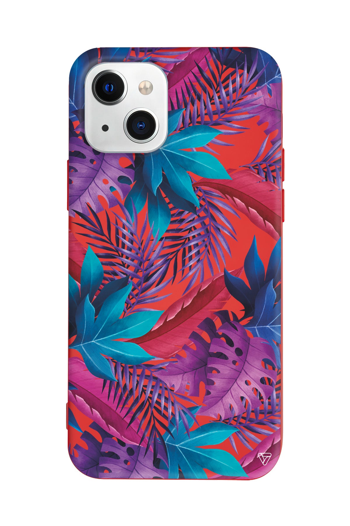 Renkli Tropikaller Lansman Model İçi Kadife Silikon Telefon Kılıfı – Plus Serisine Özel