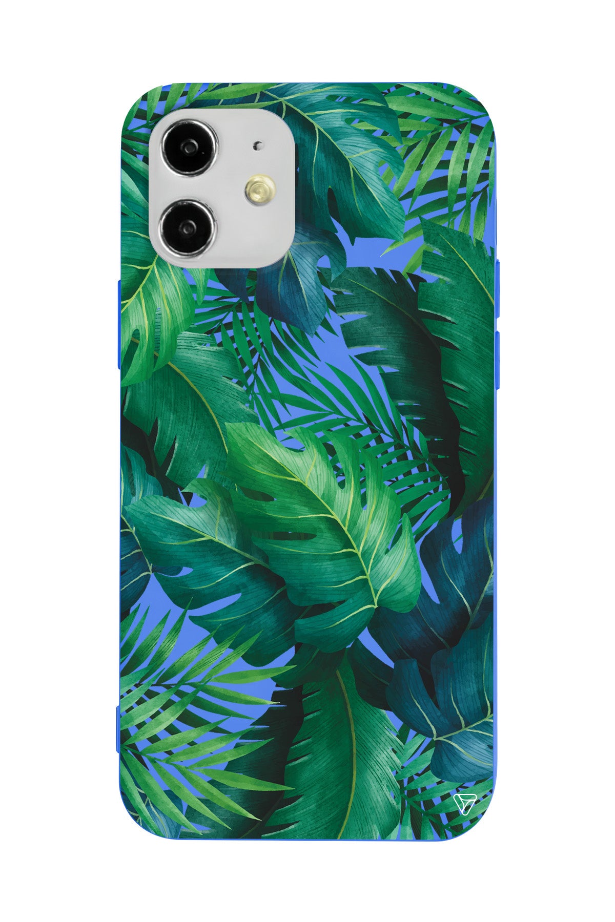 Yeşil Tropikaller Lansman Model İçi Kadife Silikon Telefon Kılıfı