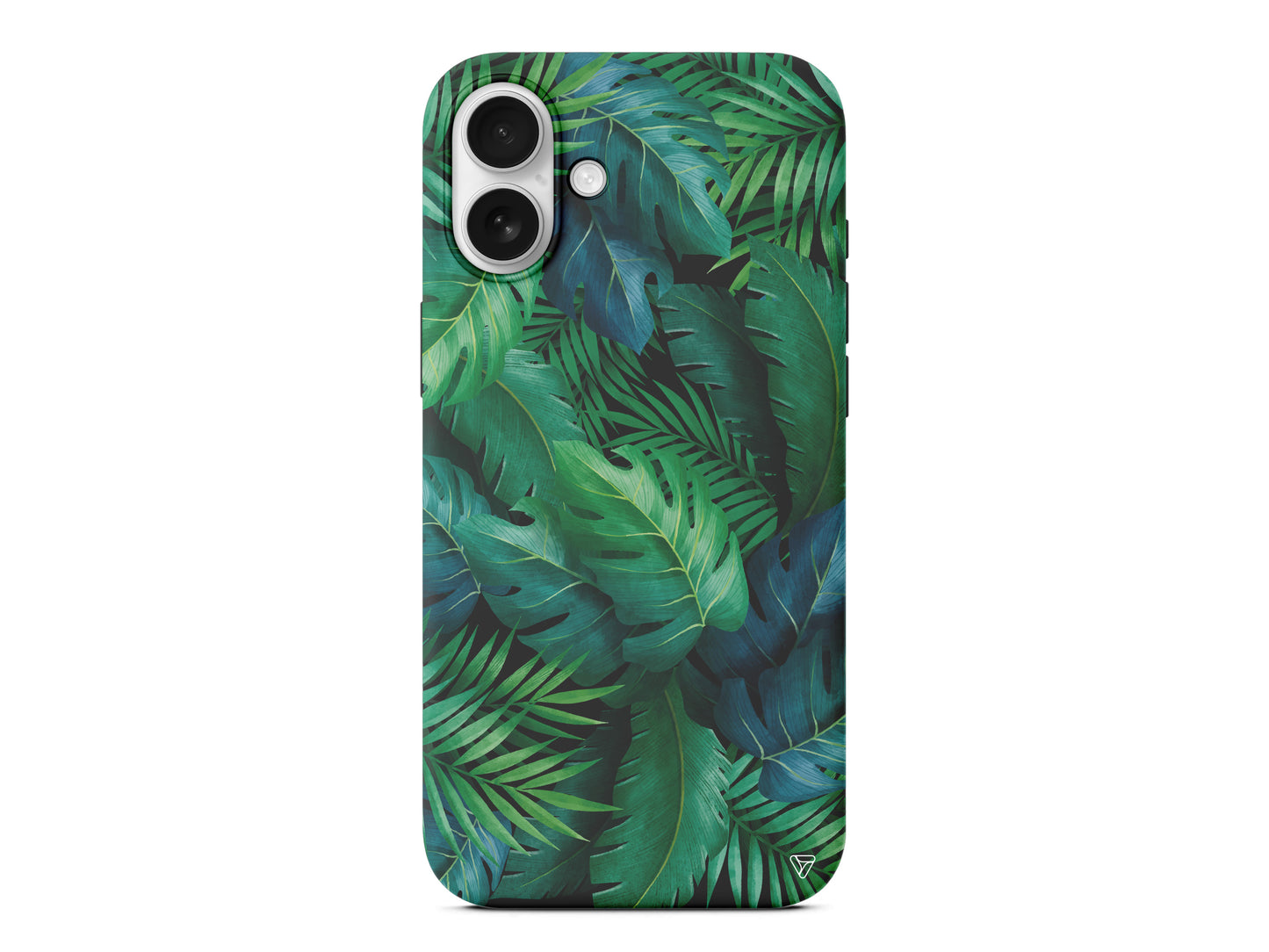 Yeşil Tropikaller Lansman Model İçi Kadife Silikon Telefon Kılıfı