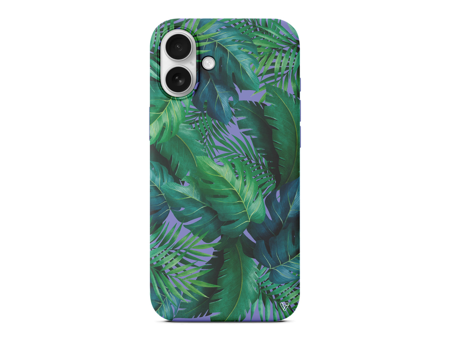 Yeşil Tropikaller Lansman Model İçi Kadife Silikon Telefon Kılıfı