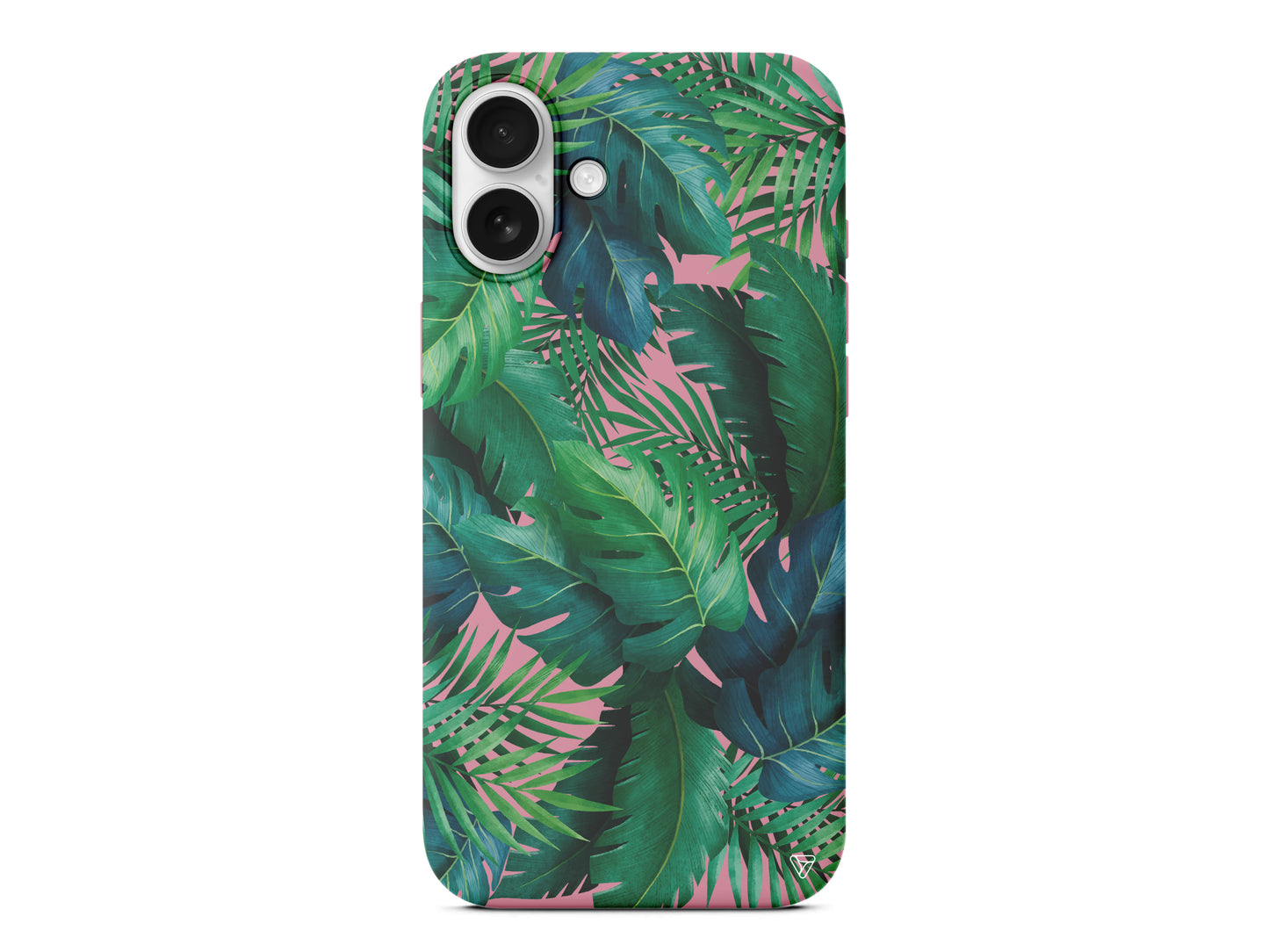 Yeşil Tropikaller Lansman Model İçi Kadife Silikon Telefon Kılıfı