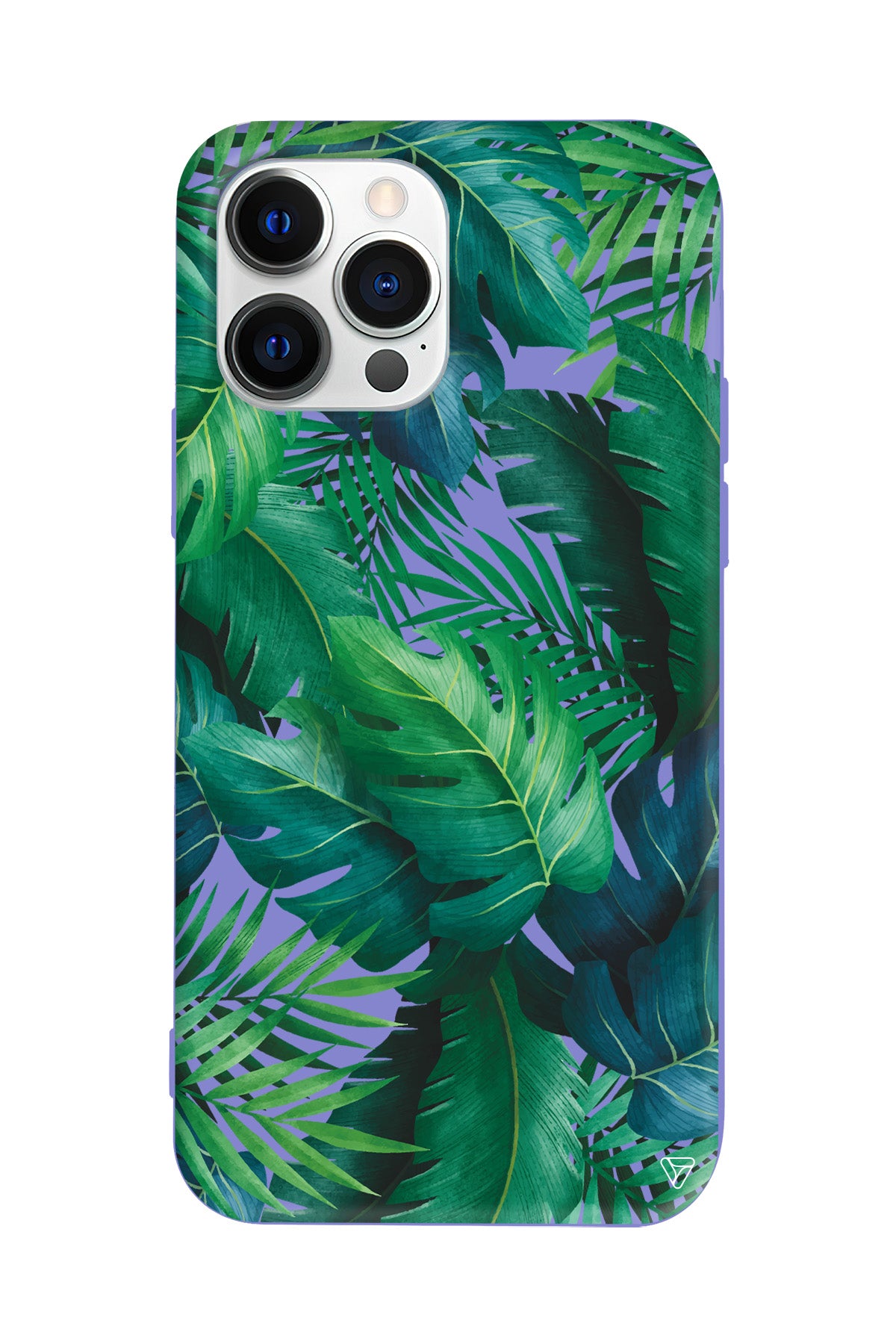 Yeşil Tropikaller Lansman Model İçi Kadife Silikon Telefon Kılıfı