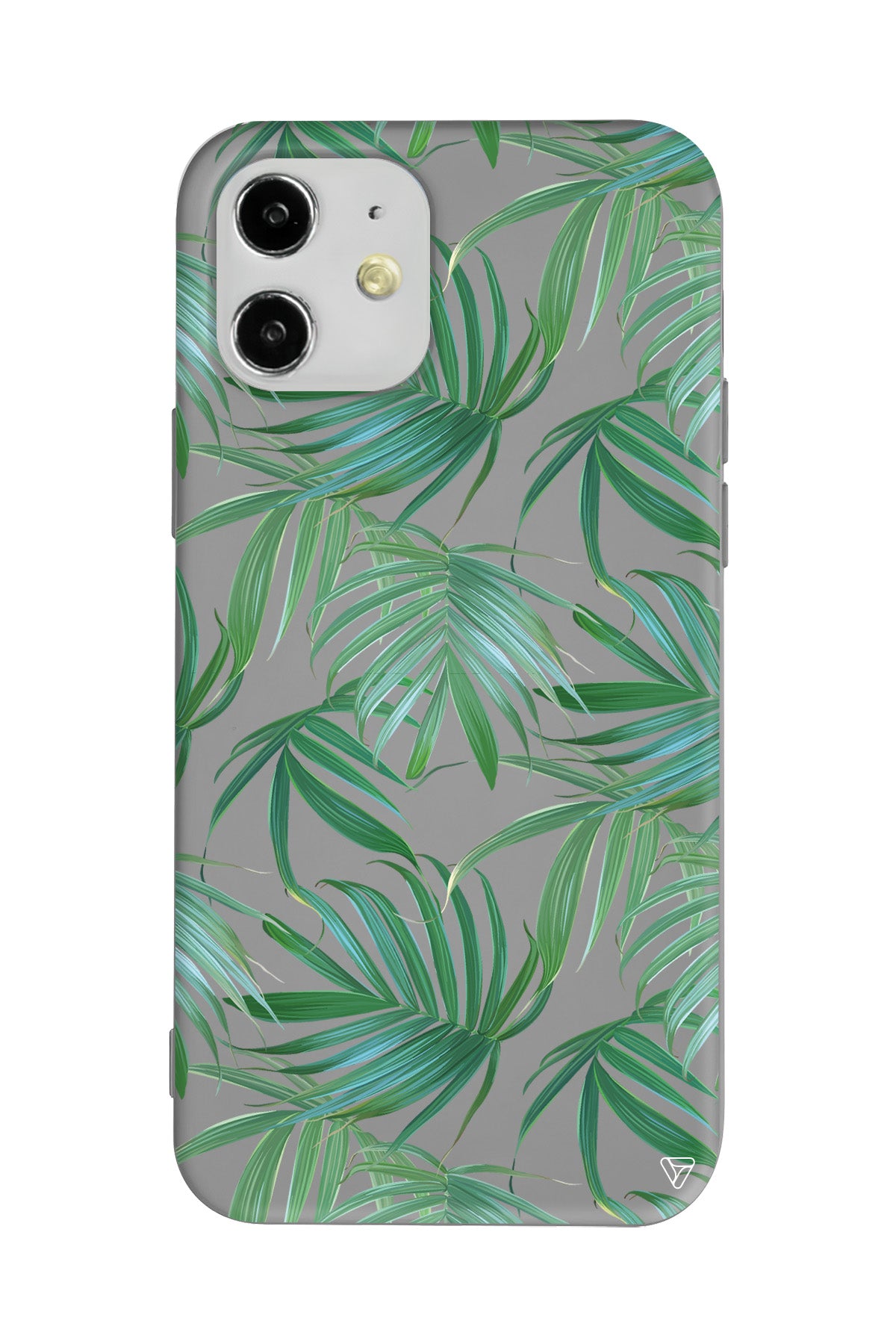 Palmiye Yapraklari Lansman Model İçi Kadife Silikon Telefon Kılıfı