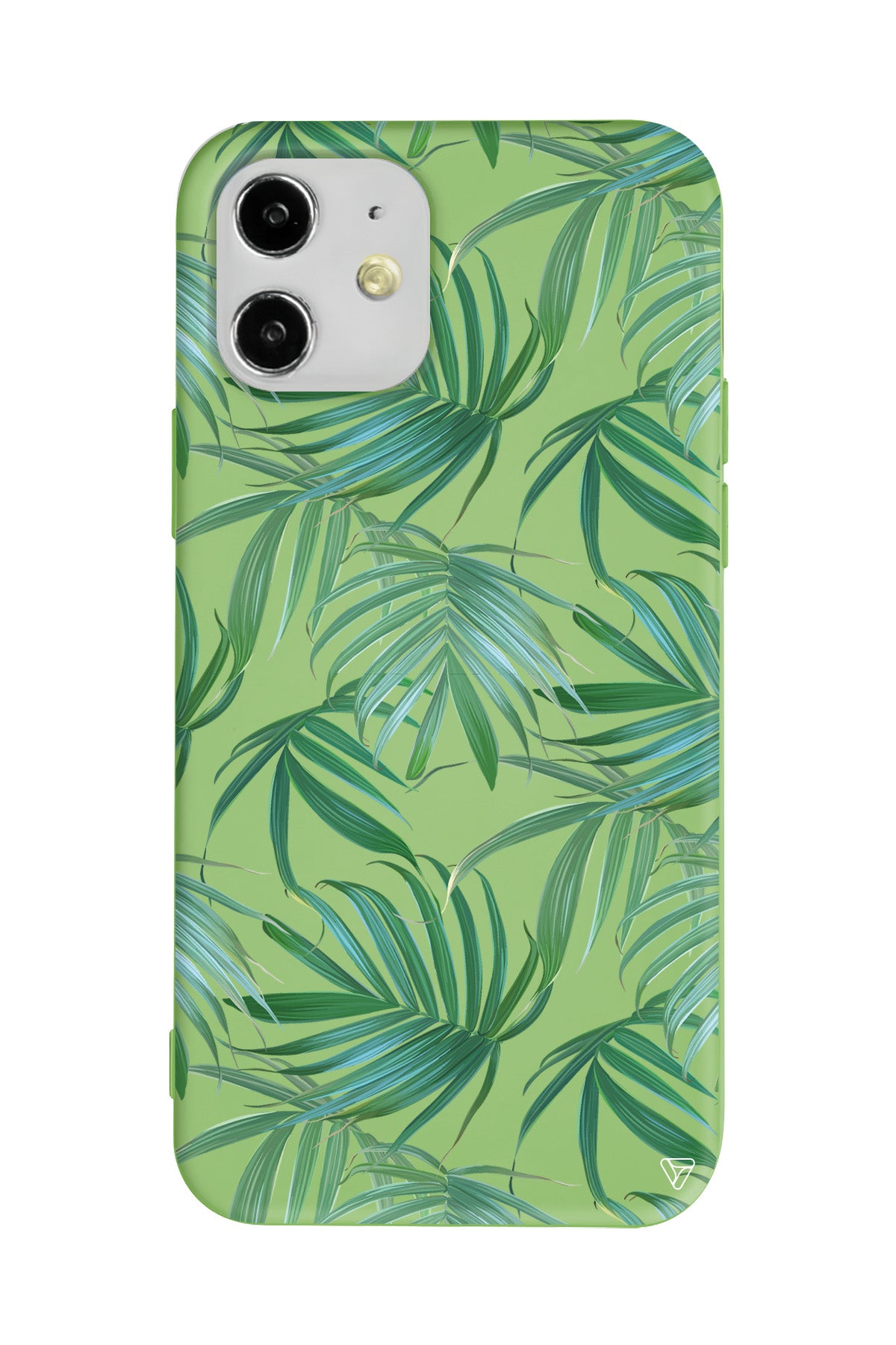 Palmiye Yapraklari Lansman Model İçi Kadife Silikon Telefon Kılıfı