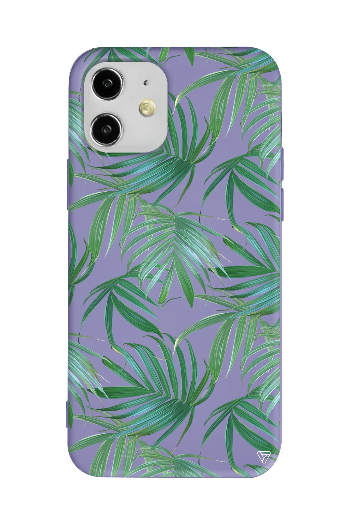 Palmiye Yapraklari Lansman Model İçi Kadife Silikon Telefon Kılıfı