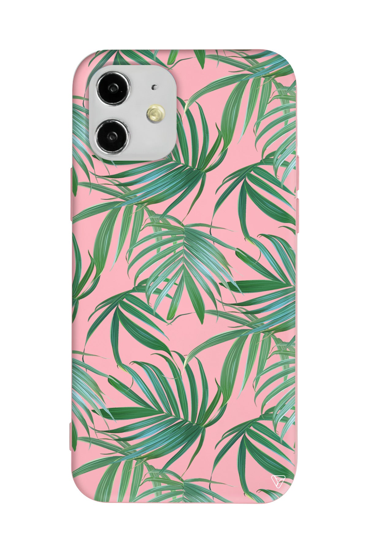 Palmiye Yapraklari Lansman Model İçi Kadife Silikon Telefon Kılıfı