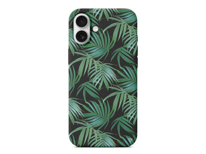 Palmiye Yapraklari Lansman Model İçi Kadife Silikon Telefon Kılıfı