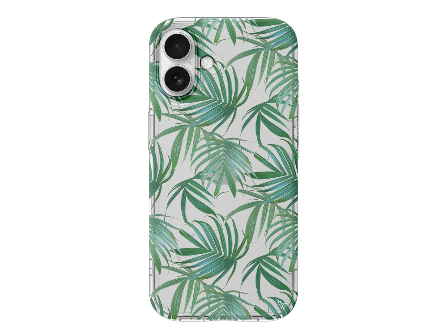 Palmiye Yapraklari Lansman Model İçi Kadife Silikon Telefon Kılıfı