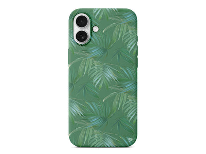 Palmiye Yapraklari Lansman Model İçi Kadife Silikon Telefon Kılıfı