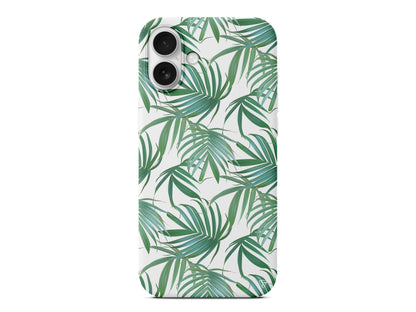 Palmiye Yapraklari Lansman Model İçi Kadife Silikon Telefon Kılıfı