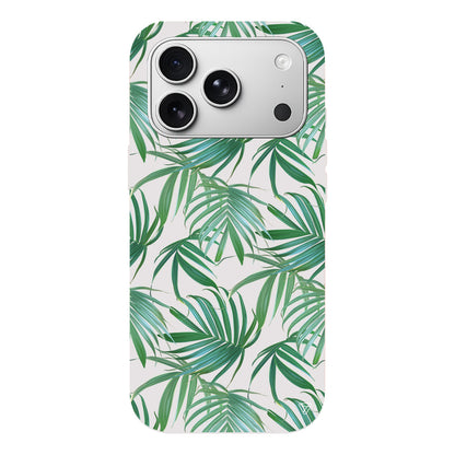 Palmiye Yapraklari Lansman Model İçi Kadife Silikon Telefon Kılıfı