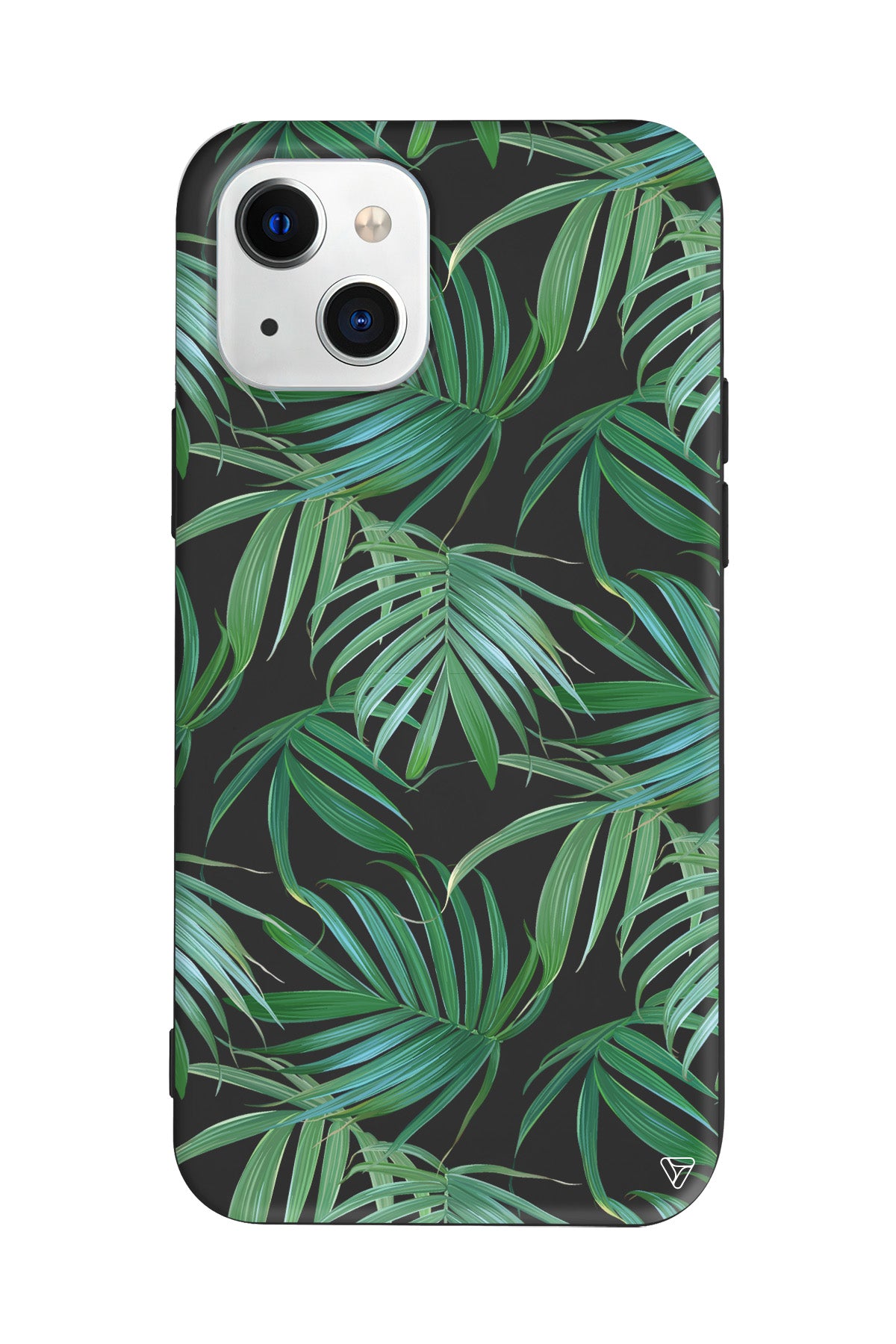 Palmiye Yapraklari Lansman Model İçi Kadife Silikon Telefon Kılıfı – Plus Serisine Özel