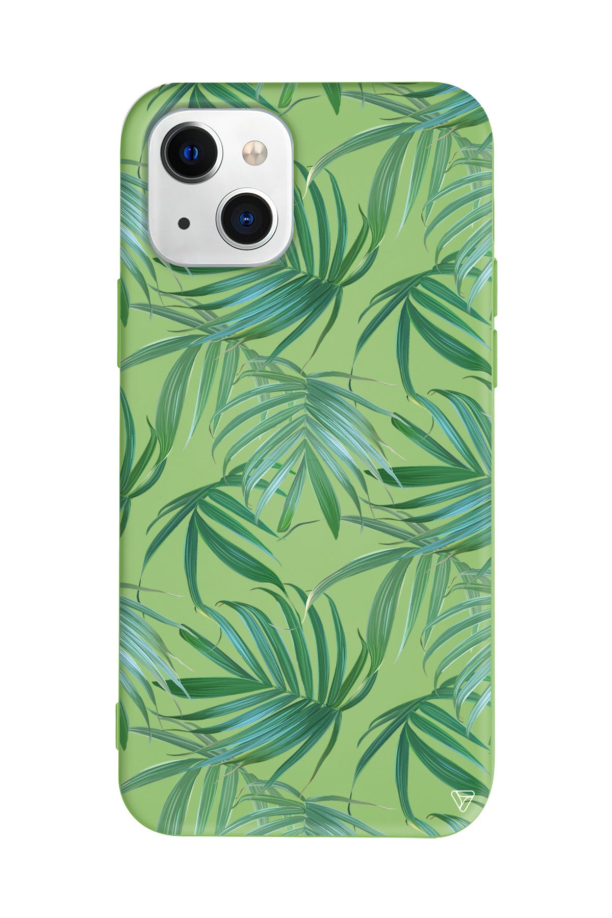 Palmiye Yapraklari Lansman Model İçi Kadife Silikon Telefon Kılıfı – Plus Serisine Özel