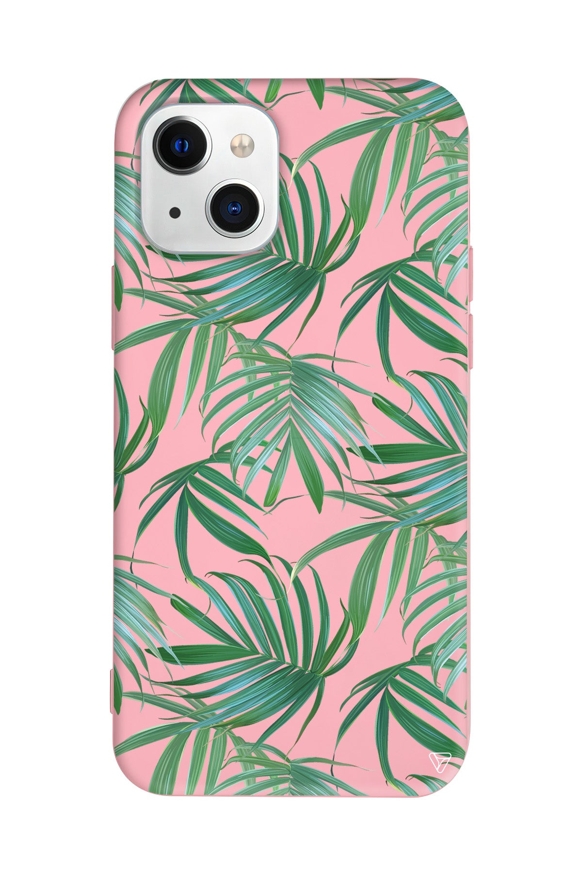 Palmiye Yapraklari Lansman Model İçi Kadife Silikon Telefon Kılıfı – Plus Serisine Özel