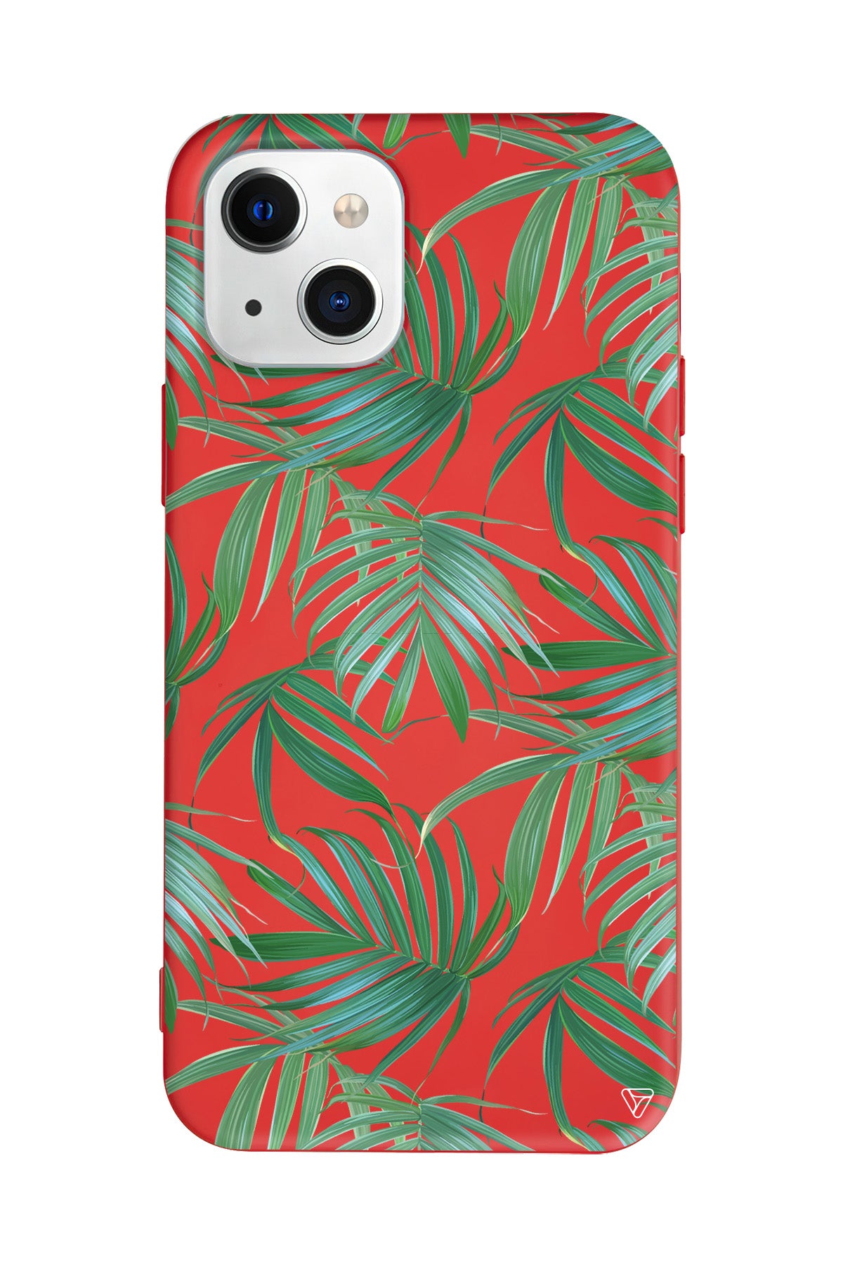 Palmiye Yapraklari Lansman Model İçi Kadife Silikon Telefon Kılıfı – Plus Serisine Özel