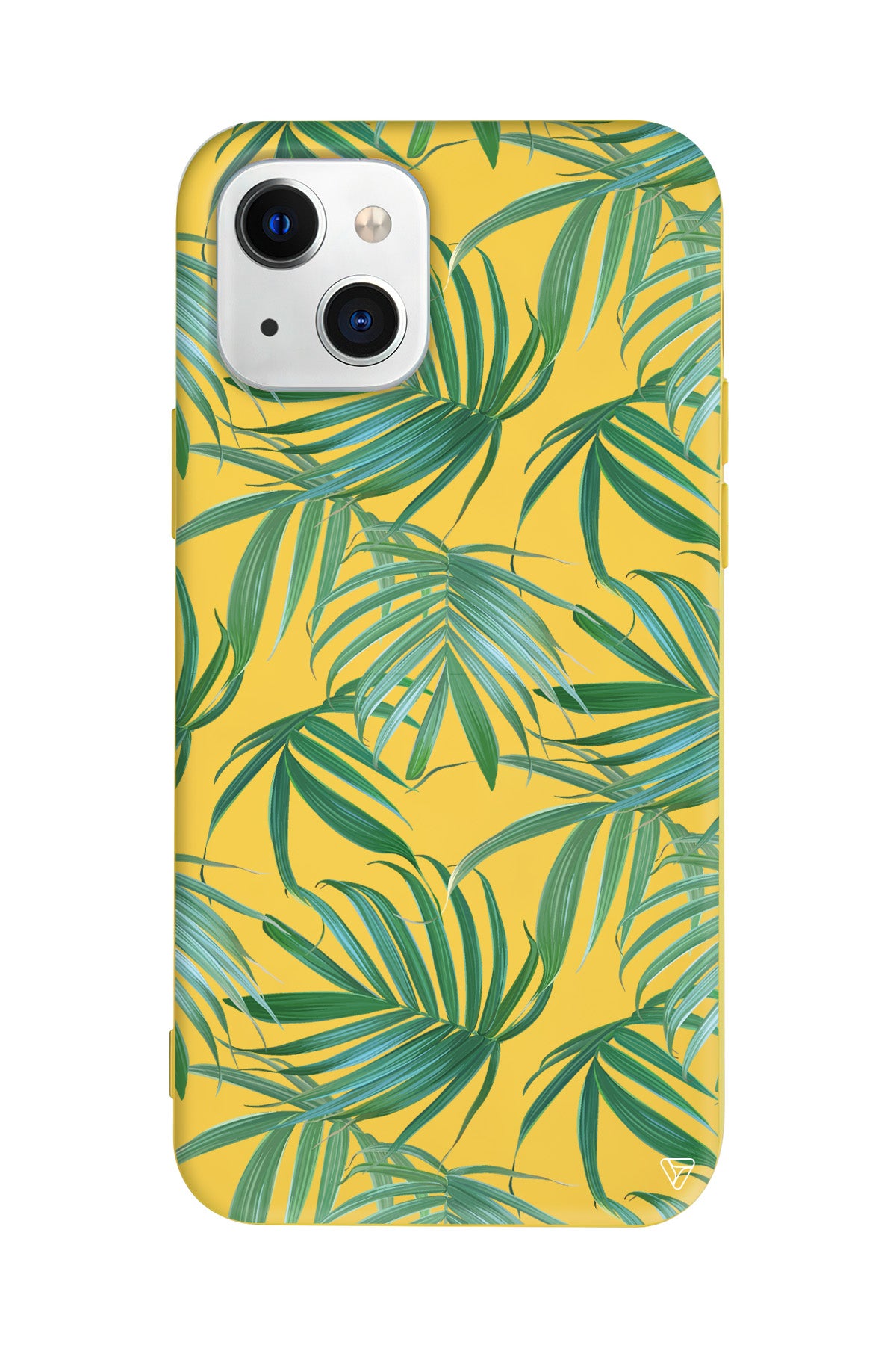 Palmiye Yapraklari Lansman Model İçi Kadife Silikon Telefon Kılıfı – Plus Serisine Özel