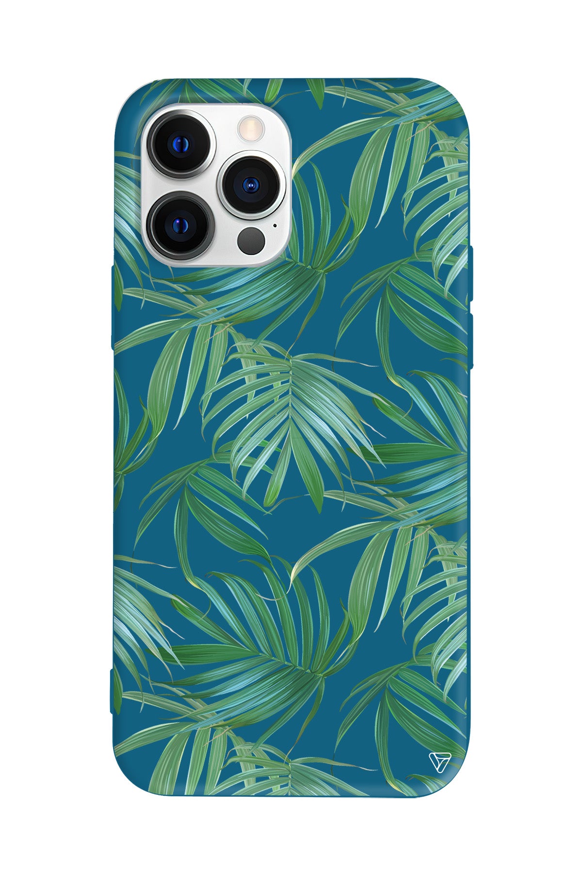 Palmiye Yapraklari Lansman Model İçi Kadife Silikon Telefon Kılıfı