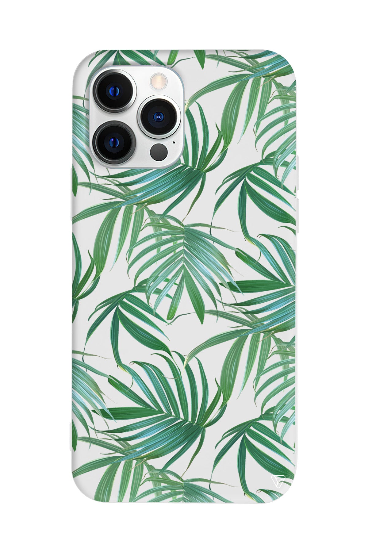 Palmiye Yapraklari Lansman Model İçi Kadife Silikon Telefon Kılıfı