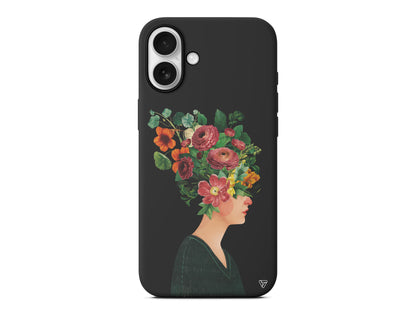 Cicekli Kadin Lansman Model İçi Kadife Silikon Telefon Kılıfı – Plus Serisine Özel