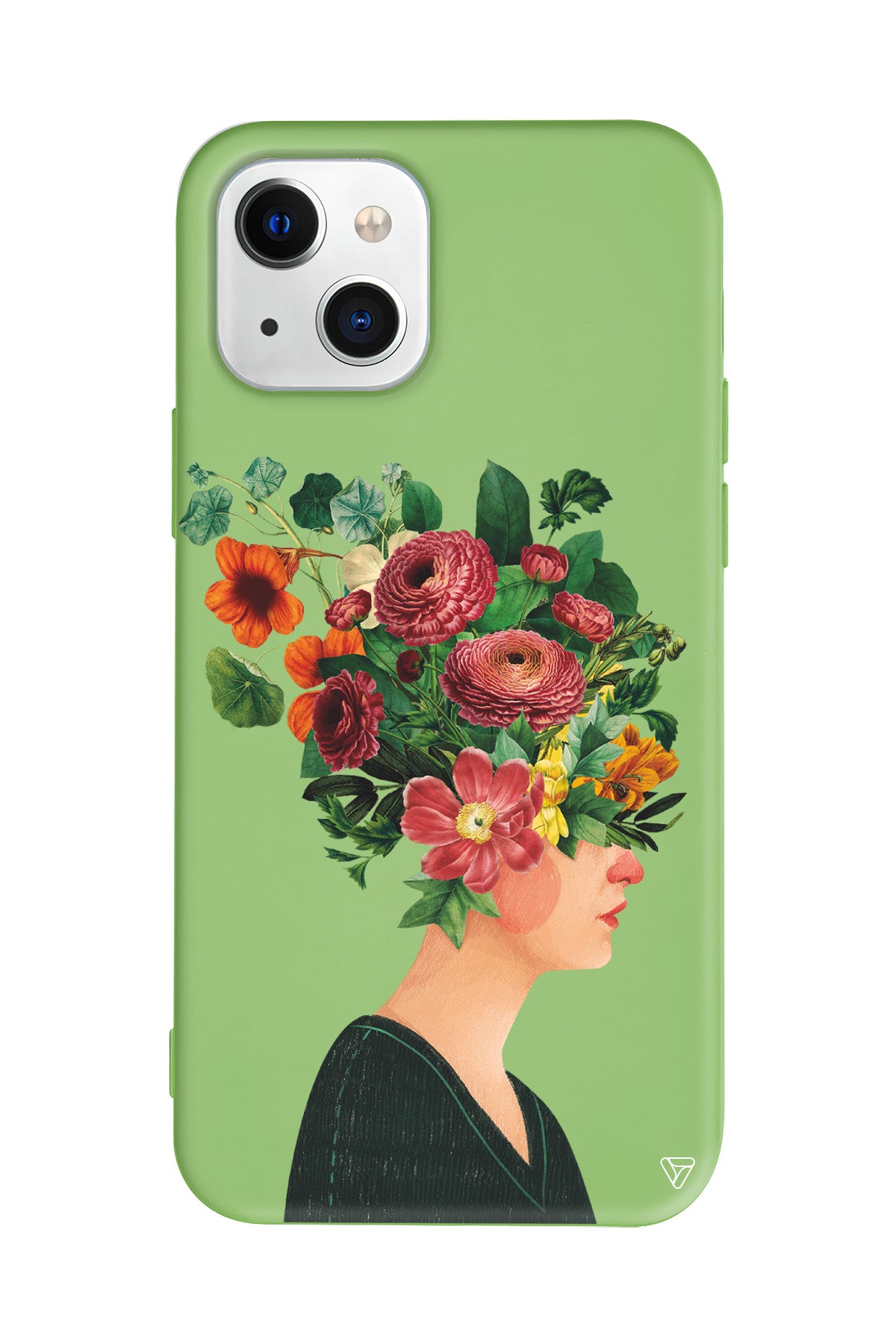 Cicekli Kadin Lansman Model İçi Kadife Silikon Telefon Kılıfı – Plus Serisine Özel