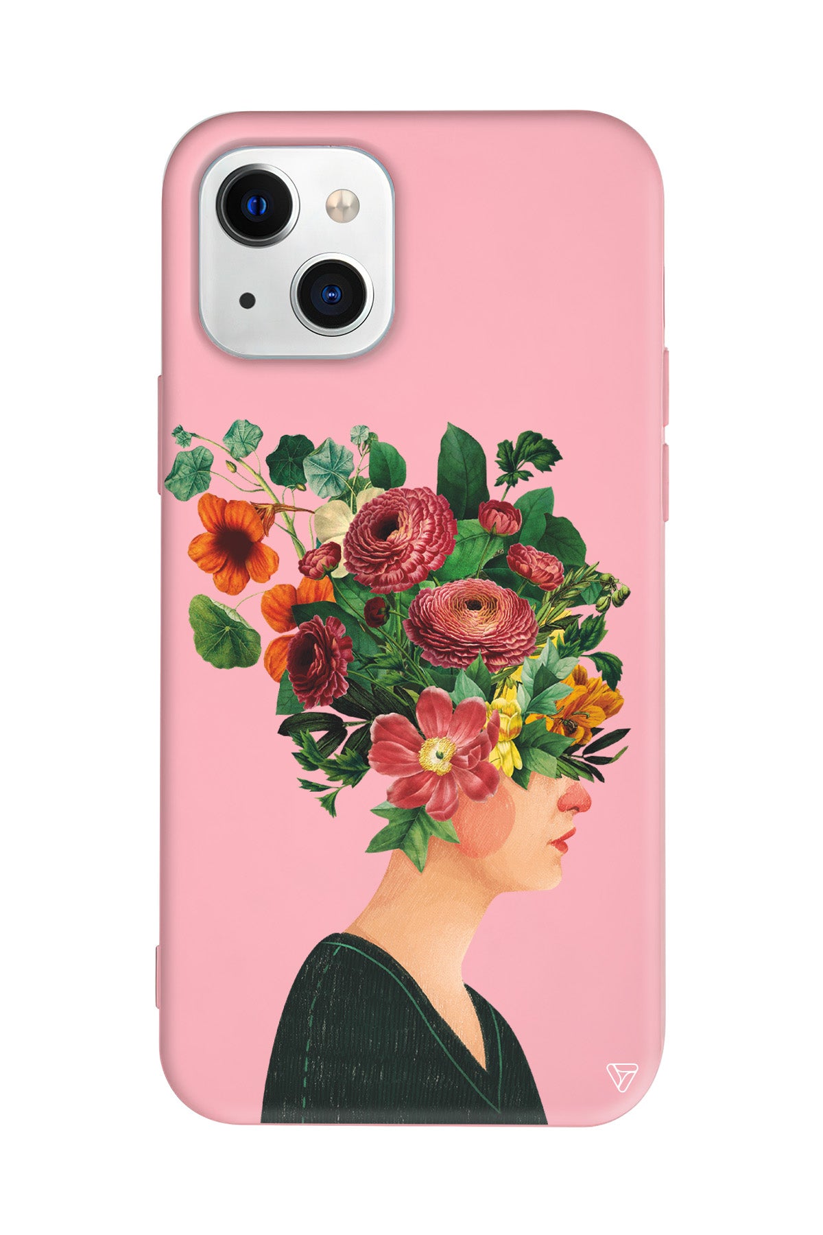 Cicekli Kadin Lansman Model İçi Kadife Silikon Telefon Kılıfı – Plus Serisine Özel