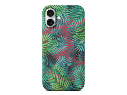 Palmiye Yapraklari 2 Lansman Model İçi Kadife Silikon Telefon Kılıfı – Plus Serisine Özel