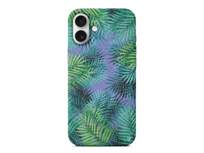 Palmiye Yapraklari 2 Lansman Model İçi Kadife Silikon Telefon Kılıfı – Plus Serisine Özel