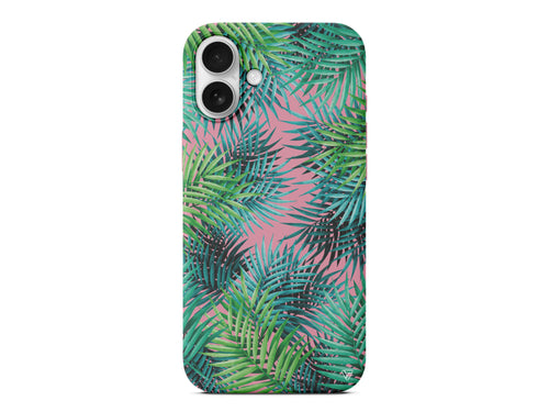 Palmiye Yapraklari 2 Lansman Model İçi Kadife Silikon Telefon Kılıfı – Plus Serisine Özel