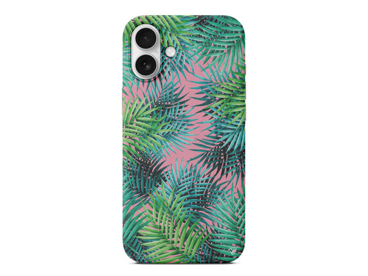 Palmiye Yapraklari 2 Lansman Model İçi Kadife Silikon Telefon Kılıfı – Plus Serisine Özel