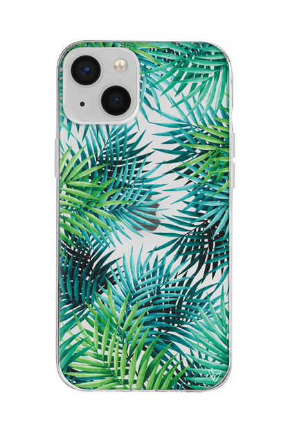 Palmiye Yapraklari 2 Lansman Model İçi Kadife Silikon Telefon Kılıfı – Plus Serisine Özel